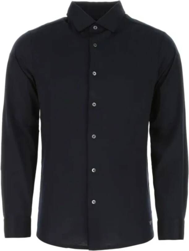 Emporio Armani Casual overhemd Blauw Heren