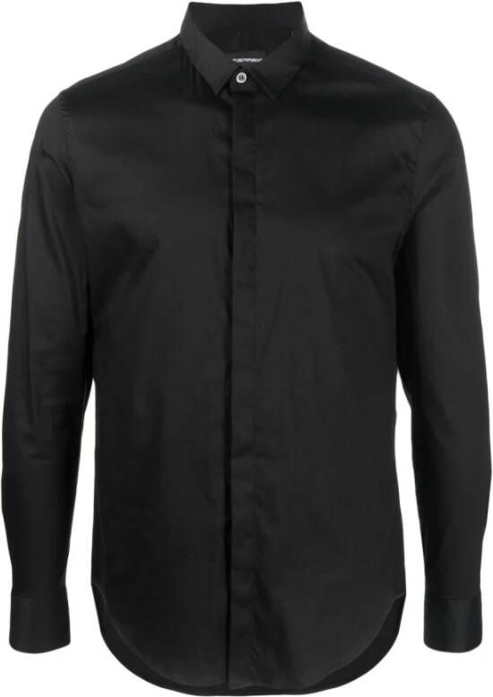 Emporio Armani Casual overhemd Zwart Heren
