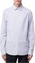 Giorgio Armani Korte Mouw Business Overhemd met Logo Blue Heren - Thumbnail 2