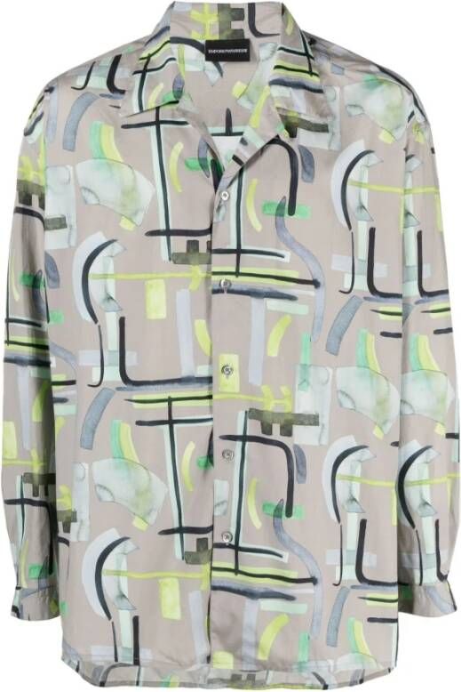 Emporio Armani Casual Shirts Grijs Heren