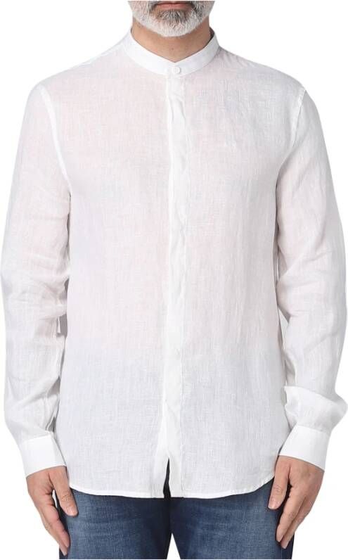 Emporio Armani Casual Shirts Wit Heren
