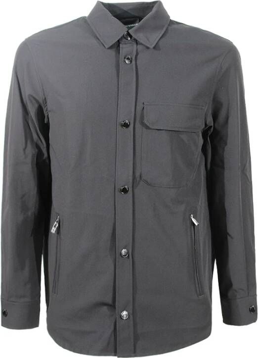 Emporio Armani Casual Shirts Zwart Heren