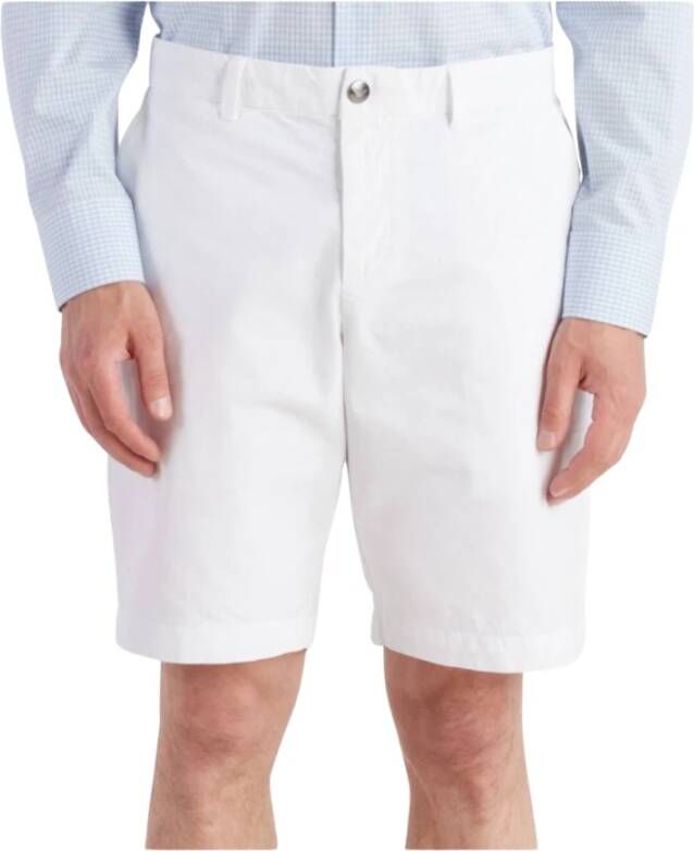 Emporio Armani Katoenen Bermuda Shorts Klassiek Model White Heren