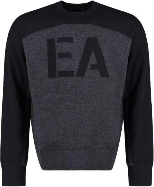 Emporio Armani Clothing's Crew necks sweaters Grijs Heren
