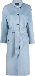 Emporio Armani Coats Grey Blauw Dames