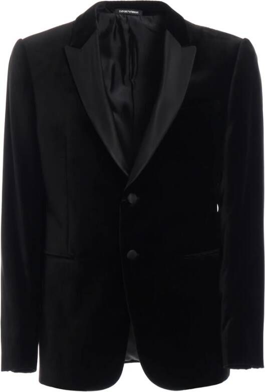 Emporio Armani Coats Zwart Heren