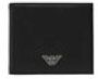 Emporio Armani Zwarte portemonnee met stoffen en bonded lederen voering Black Heren - Thumbnail 3