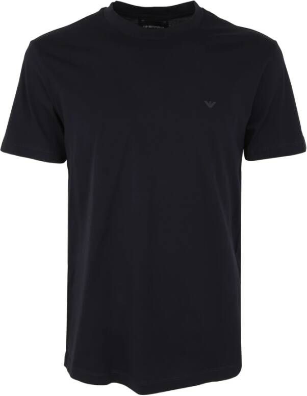 Emporio Armani Crew Neck Short Sleeves T-Shirt Blauw Heren
