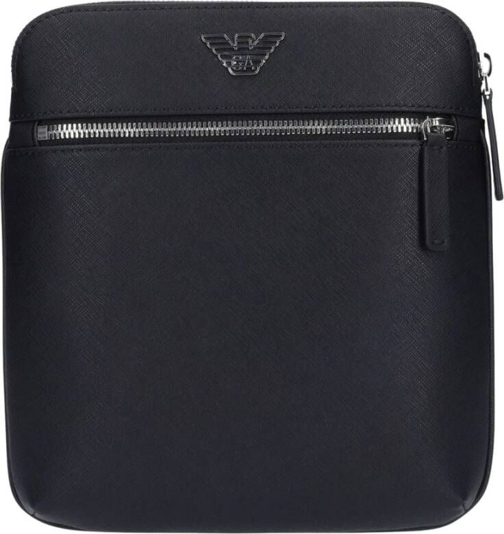 Emporio Armani Verstelbare Crossbody Tas met Ritssluiting Black Heren - Foto 2