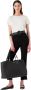 Emporio Armani Dames Tecno Cady Broek Zwart Dames - Thumbnail 1