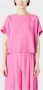 Emporio Armani Zomerse Geruite Blouse Pink Dames - Thumbnail 1