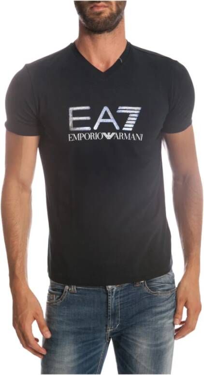 Emporio Armani EA7 Stijlvolle Sweatshirt voor Mannen Blue Heren