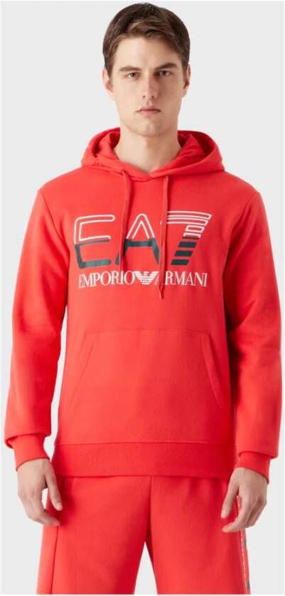 Emporio Armani EA7 Sweatshirt Rood Heren