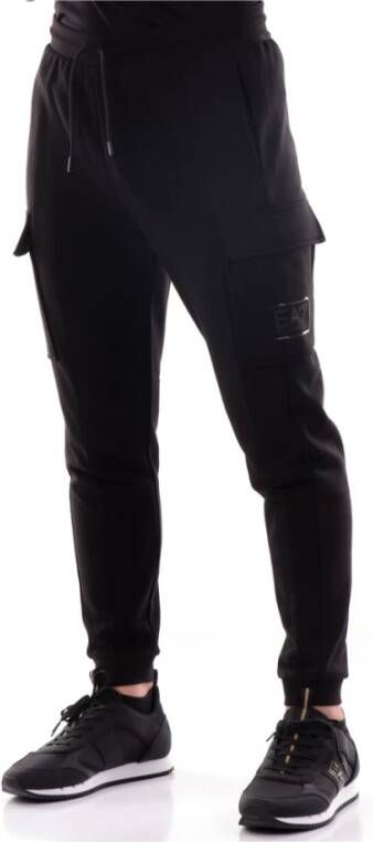 Emporio Armani EA7 Cargo Broek voor Maximaal Comfort Black Heren