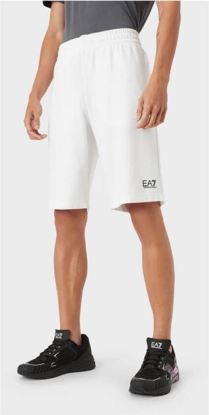 Emporio Armani EA7 Heren Bermuda Shorts White Heren