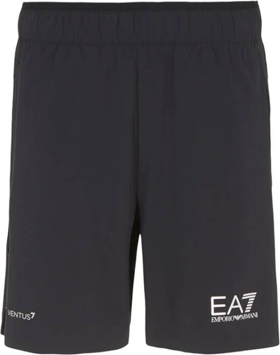 Emporio Armani EA7 Technische Tennis Pro Shorts Black Heren