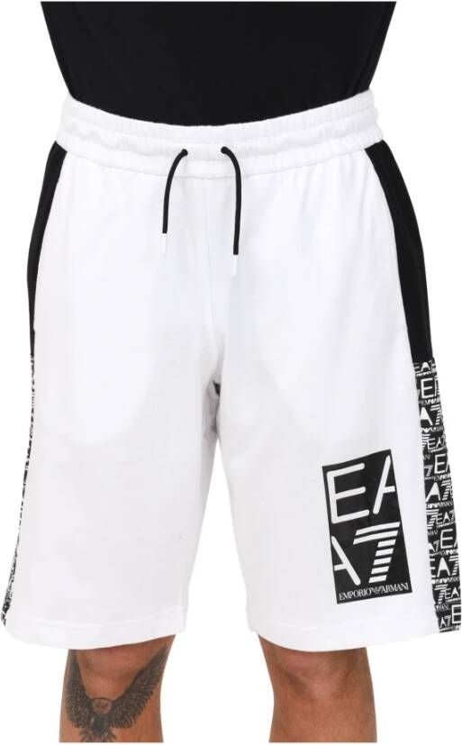 Emporio Armani EA7 Casual Shorts Wit Heren