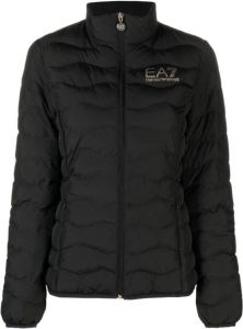 Emporio Armani EA7 Coats Black Zwart Dames