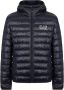 Emporio Armani EA7 Donkerblauwe gewatteerde jas met capuchon Blue Heren - Thumbnail 2