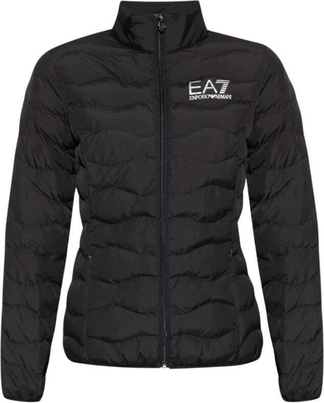Emporio Armani EA7 Gewatteerde jas Zwart Dames