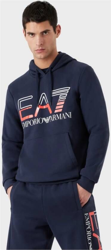 Emporio Armani EA7 Hoodies Blauw Heren