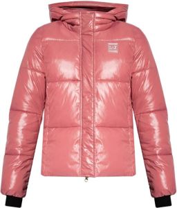 Emporio Armani EA7 Insulated jacket with logo Roze Dames