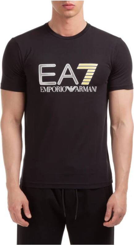 Emporio Armani EA7 Korte mouw T-shirt Zwart Heren