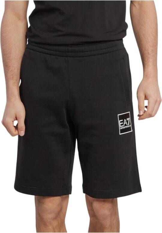 Emporio Armani EA7 Lange korte broek Zwart Heren