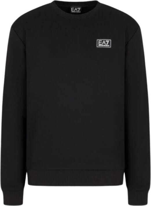 Emporio Armani EA7 Logo Series Crew-neck Sweatshirt Black Heren