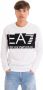 Emporio Armani EA7 Logo Series Crew-Neck Sweatshirt With Oversized Logo Wit Heren - Thumbnail 5