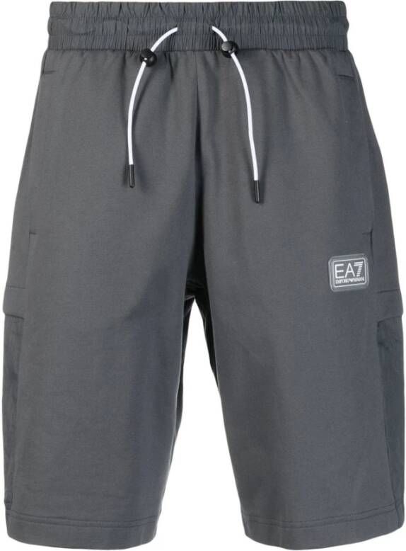 Emporio Armani EA7 Long Shorts Grijs Heren