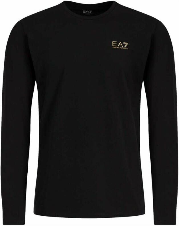 Emporio Armani EA7 Long Sleeve T-shirt Zwart Heren