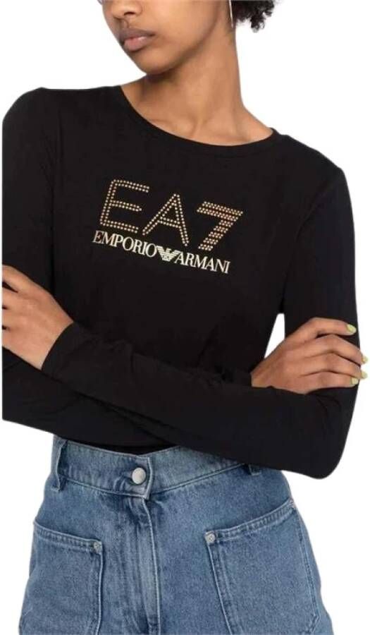 Emporio Armani EA7 T-shirts and Polos Zwart Dames