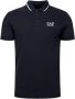 Emporio Armani EA7 Blauwe Korte Mouw Klassieke Kraag Polo Blue Heren - Thumbnail 1