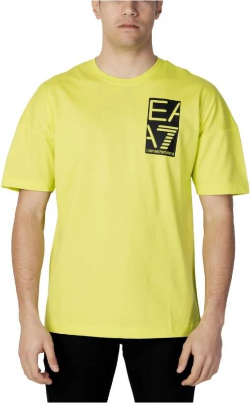 Emporio Armani EA7 Men& T-shirt Geel Heren