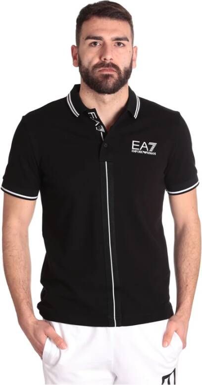 Emporio Armani EA7 Polo Shirt Zwart Heren