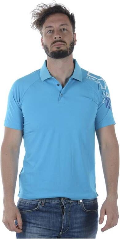 Emporio Armani EA7 Poloshirt Blauw Heren