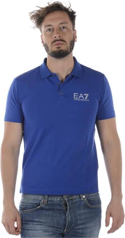 Emporio Armani EA7 Poloshirt Blauw Heren