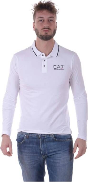 Emporio Armani EA7 Klassieke Polo Shirt White Heren
