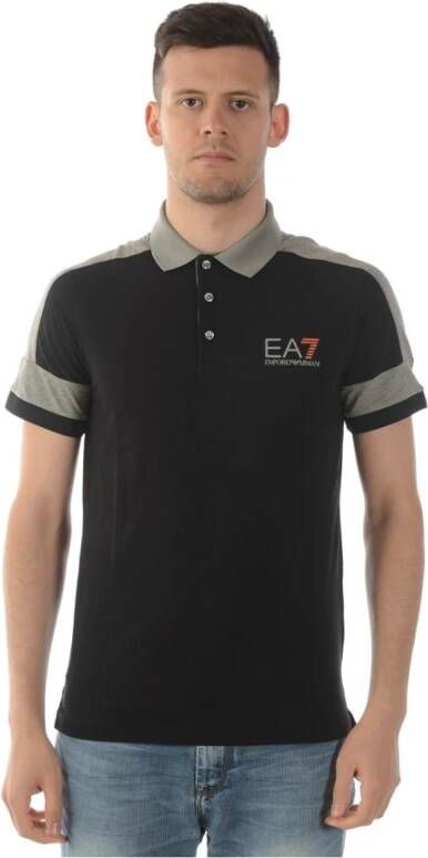 Emporio Armani EA7 Stijlvolle Polo Shirts voor Mannen Black Heren