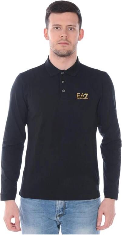 Emporio Armani EA7 Klassieke Polo Shirt Black Heren