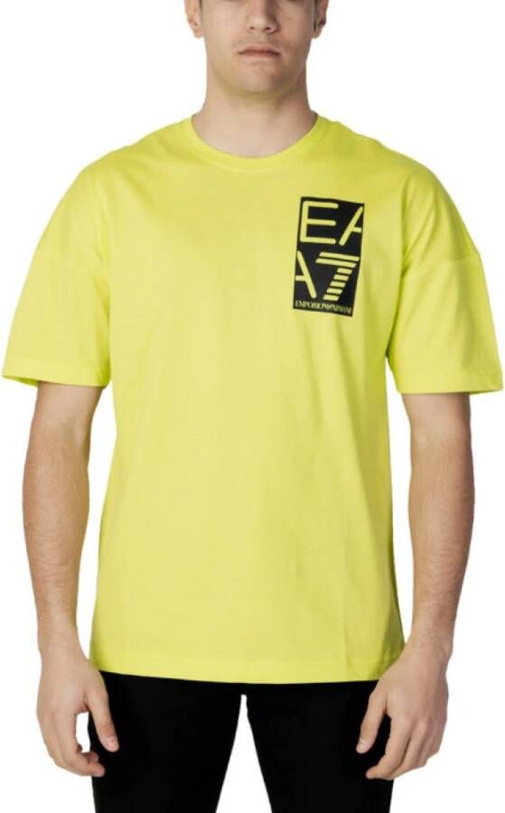 Emporio Armani EA7 Men& T-shirt Geel Heren