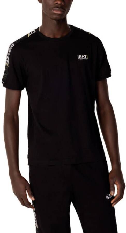 EA7 Emporio Armani T-shirt met labeldetails