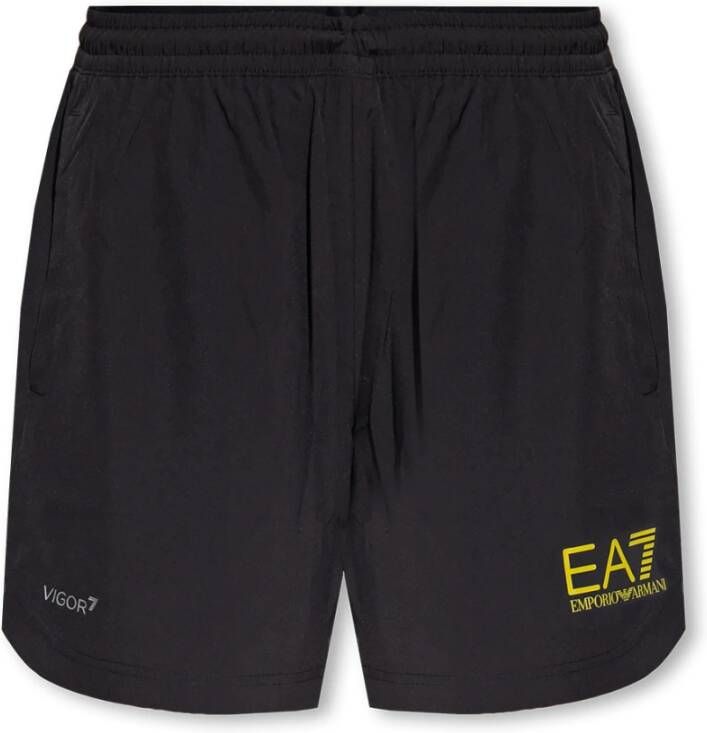 Emporio Armani EA7 Short Shorts Zwart Dames
