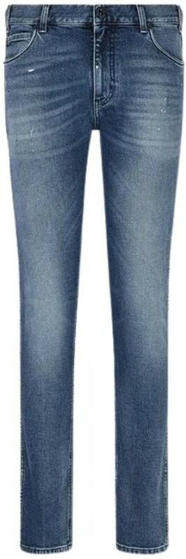 Emporio Armani Jeans in used-look met 5-pocketmodel model 'Slim'