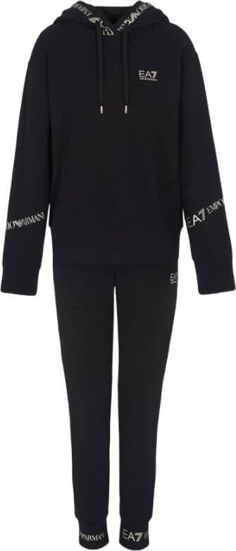 Emporio Armani EA7 Sportieve Elegantie met EA7 Dames Trainingspak Zwart Dames