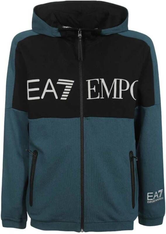 Emporio Armani EA7 Sweater met rits &; Hoodies Blauw Heren