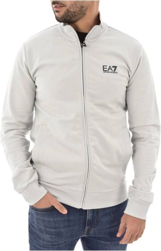 Emporio Armani EA7 Sweater met rits Grijs Heren