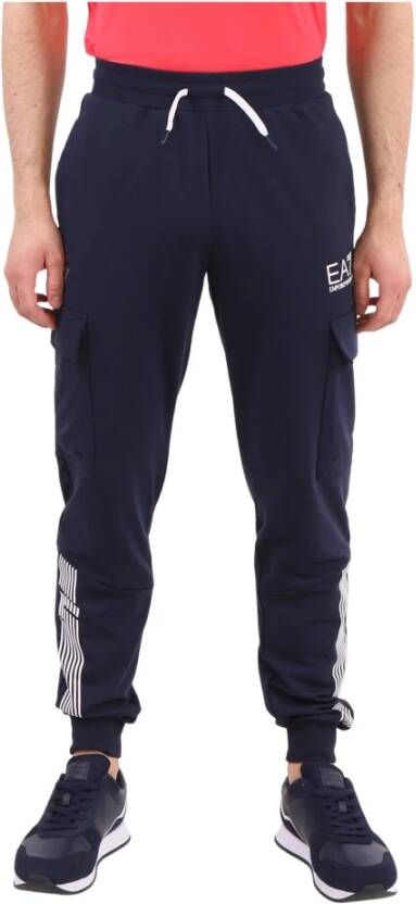 Emporio Armani EA7 Sweatpants Blauw Heren