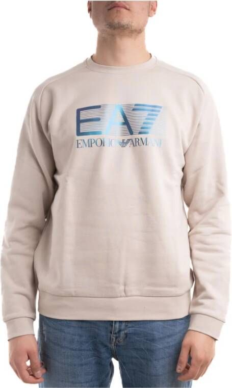 Emporio Armani EA7 Sweatshirt Beige Heren